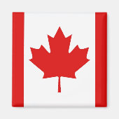 De Maple Leaf-vlag van Canada Magneet (Voorkant)