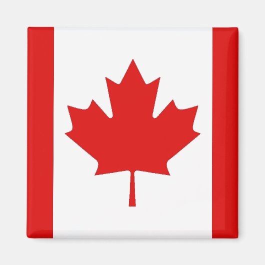 De Maple Leaf-vlag van Canada Magneet (Voorkant)
