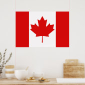 De Maple Leaf-vlag van Canada Poster (Keuken)