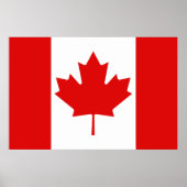 De Maple Leaf-vlag van Canada Poster (Voorkant)