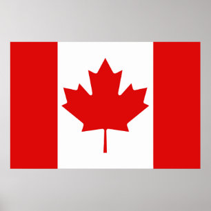 De Maple Leaf-vlag van Canada Poster