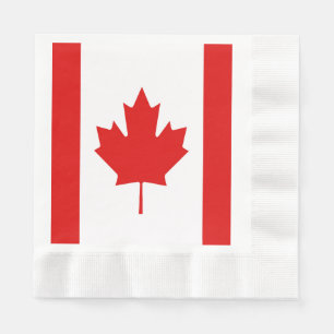 De Maple Leaf-vlag van Canada Servet
