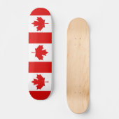 De Maple Leaf-vlag van Canada Skateboard (Voorkant)