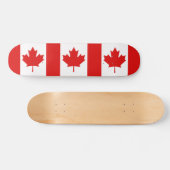 De Maple Leaf-vlag van Canada Skateboard (Horizontaal)