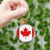 De Maple Leaf-vlag van Canada Sleutelhanger (Hand)