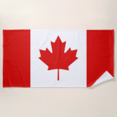 De Maple Leaf-vlag van Canada Strandlaken (Voorkant)