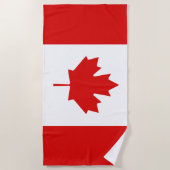 De Maple Leaf-vlag van Canada Strandlaken (Voorkant)