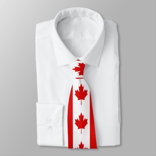 De Maple Leaf-vlag van Canada Stropdas (Gebonden)