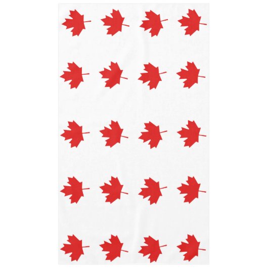 De Maple Leaf-vlag van Canada Tafelkleed (Voorkant)