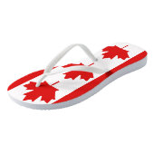 De Maple Leaf-vlag van Canada Teenslippers (Schuin)
