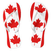 De Maple Leaf-vlag van Canada Teenslippers (Voetbed)