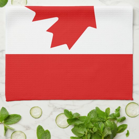 De Maple Leaf-vlag van Canada Theedoek (Gevouwen)
