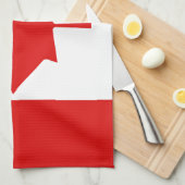 De Maple Leaf-vlag van Canada Theedoek (Quarter Fold)