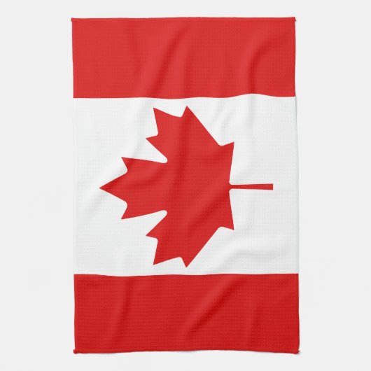 De Maple Leaf-vlag van Canada Theedoek (Verticaal)