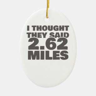 De marathonmotivatie die ze zeiden: 2,62 miljoen keramisch ornament