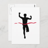 De marathonwinnares spelen briefkaart (Voorkant / Achterkant)