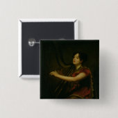 De Marchioness van Northampton Vierkante Button 5,1 Cm (Voorkant /achterkant)