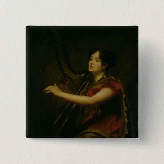 De Marchioness van Northampton Vierkante Button 5,1 Cm (Voorkant)