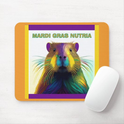 De Mardi Gras Nutria Muismat (Met muis)