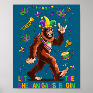 De Mardi Gras-pret begint Poster