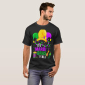 De Mardi Gras Yall Mardi Gras Party Jester Festiv T-shirt (Voorkant volledig)