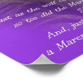 De Maremma en de wolf Poster (Hoek)