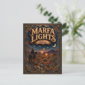 De Marfa Lights Texas Popcut Legends Briefkaart (Staand voorkant)