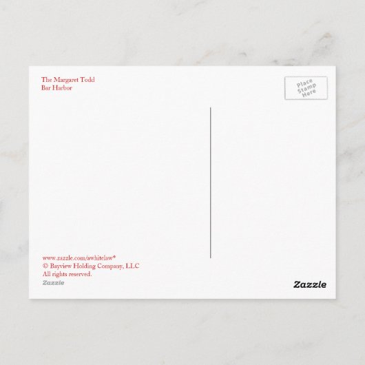 De Margaret Todd Briefkaart (Achterkant)