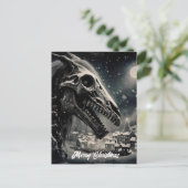 De Mari Lwyd Vrolijk Kerstfeest Briefkaart (Staand voorkant)