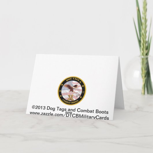 De mariene Kaart van de Gelukwensen van Afstuderen (Achterkant)