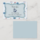 De mariene stijl bedankkaart notitiekaartje (Voorkant / Achterkant)