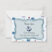 De mariene stijl bedankkaart notitiekaartje (Voorkant)