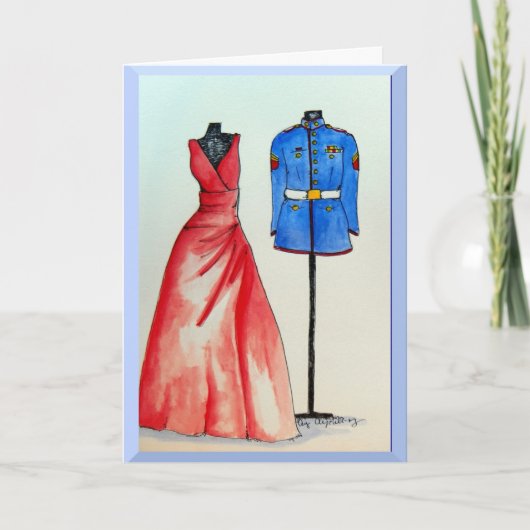 De mariene Uitnodiging van de Bal (Voorkant)