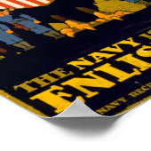 De marine belt - Enlist Now Poster (Hoek)