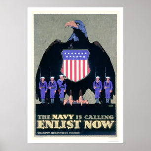 De marine belt - Enlist Now (US02291A) Poster