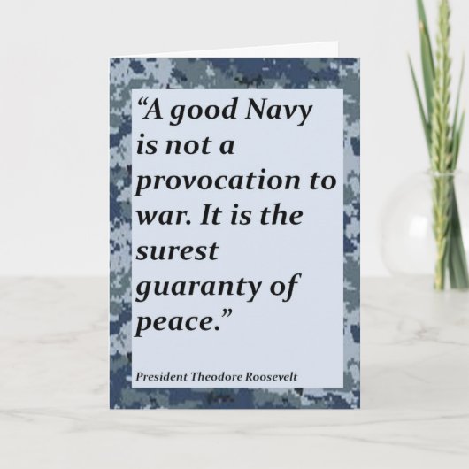 De marine dankt u voor uw de dienstKaart Bedankkaart (Voorkant)