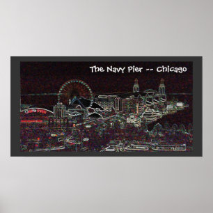 De marine pier - Chicago Poster