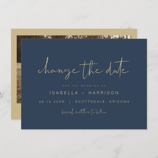 De marine van CAITLIN en het Goud veranderen de Ui Kaart (Voorkant / Achterkant)