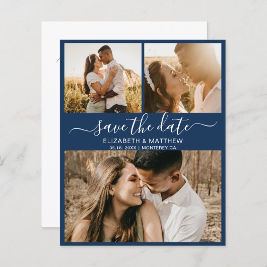 De marine van de begroting en de Foto van het Witt (Voorkant / Achterkant)