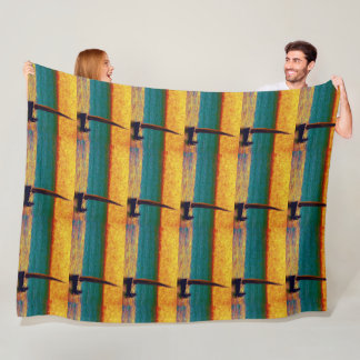 De Marine van de Zonsondergang van de boot zwemt Fleece Deken