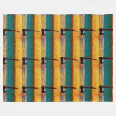 De Marine van de Zonsondergang van de boot zwemt Fleece Deken (Voorkant (Horizontaal))