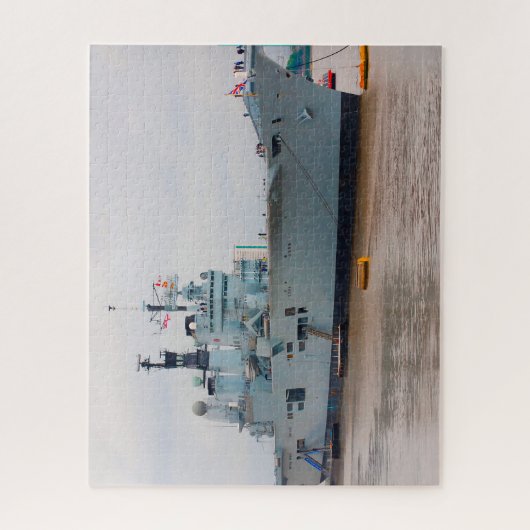 De marine verscheept toeristische trekpleisters op legpuzzel (Verticaal)