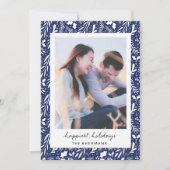 De marineblauwe Gestippelde Greens Kaart van de (Voorkant)