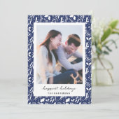 De marineblauwe Gestippelde Greens Kaart van de (Staand voorkant)