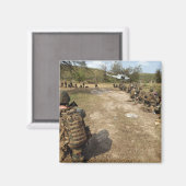 De Marines van de V.S. verstrekken veiligheid als  Magneet (Voorkant / Achterkant)