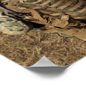 De Marines van de V.S. verstrekken veiligheid als  Poster (Hoek)