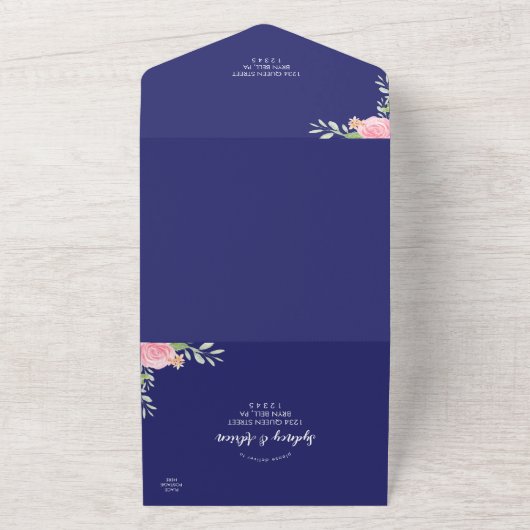 De marineslag van Peony in één uitnodiging (Buitenkant)