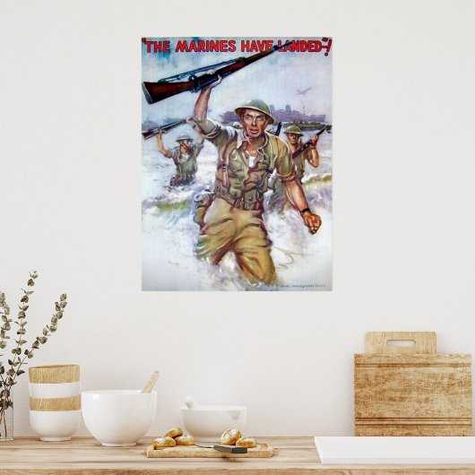 De mariniers hebben gelost. poster (Keuken)
