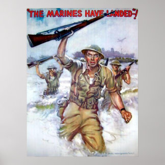 De mariniers hebben gelost. poster