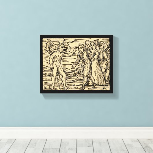 De Mark van het Beest 8x10 Canvas Afdruk (Insitu (Houten vloer))